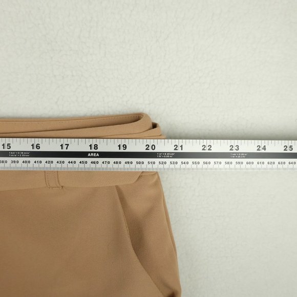 Torrid Womens Trouser Pant 16 Beige Capri Belted Straight Leg Stretch Woven - Picture 6 of 10